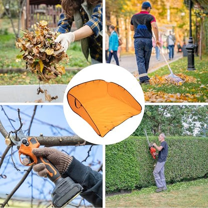 140 Gallon Pop up Leaf Collector, Foldable Lawn Leaf Dustpan Bag Tool - color: 1 Pcs