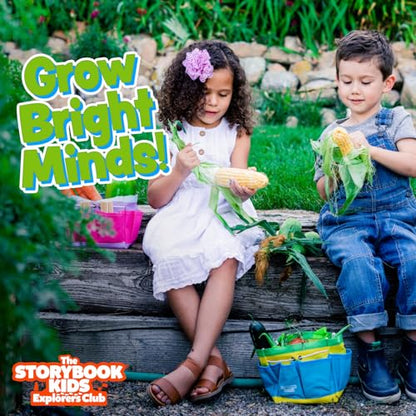 Pink Kids Gardening Tools - Includes Sturdy Tote Bag, Watering Can, Gloves, Shovels, Garden Stakes, and a Delightful Children's Book How to Garden Tale - Kids Garden Tool Set for Toddler Age on up. - color: Pink