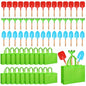 Liliful 60 Pcs Kids Gardening Tools Set Garden Shovel Rake Trowel Tote Bags