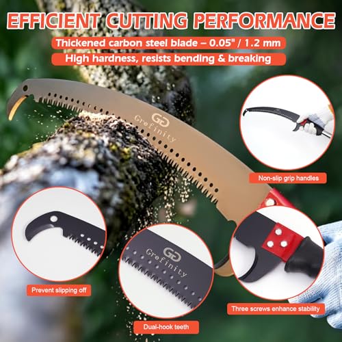 Manual Pole Saw, 27 Ft Tree Pruner