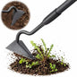 LLARGUEST Hoe Garden Tool, Triangle Garden Hoe for Digging Cutting Trenches Loosen Soil Heavy Duty Hand Weed Hoe Long Handle 59 Inch