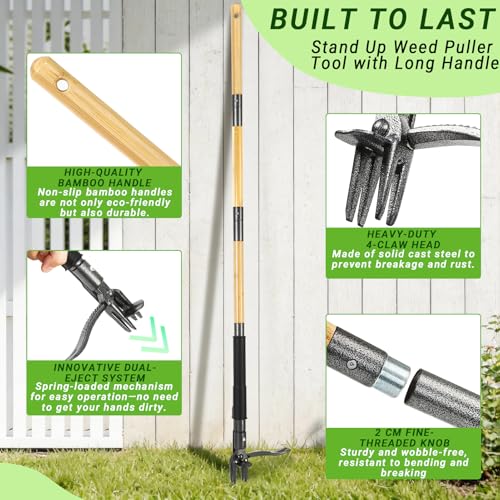 Weed Puller Tool for Garden Lawn Yard, 57.5" - size: 57.5"