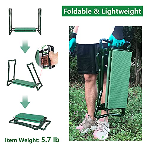 BESTHLS Garden Kneeler and Seat,Foldable Gardening Stool with Thick Pad - size: Style B