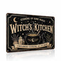 Halloween Metal Art Sign Witch's Kitchen Cauldron Cooking Decor - color: 10A