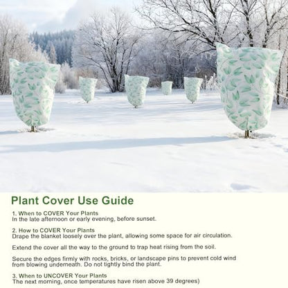 4 Pack Plant Covers Frost Protection with Zipper,31" X 40" - size: 31" X 40"