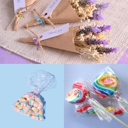 uxcell 6" Twist Ties, Metallic Twist Ties, Reusable Plastic Coated Twist Ties for Bakery, Candy Bags, Coffee Bags, Goodie Bags, Pack of 300, Shiny Gold - color: Gold, size: 6"