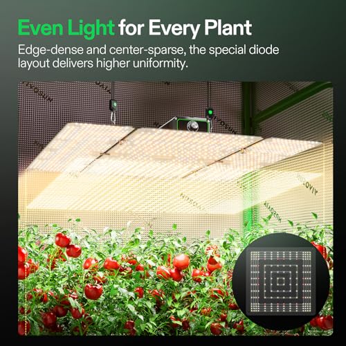 VIVOSUN LumaLight 400W LED Grow Light, Full Spectrum Plant Light - size: 4x4