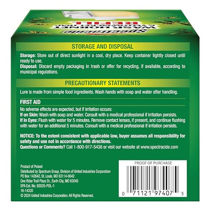Spectracide Wasp, Hornet & Yellowjacket Trap Refill, 1 Count - size: Trap Refill (Pack of 1)