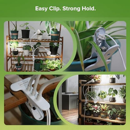 Clip on Plant Light, 30W LED Full Spectrum Bulb, 450W Equivalent - size: 3 Head