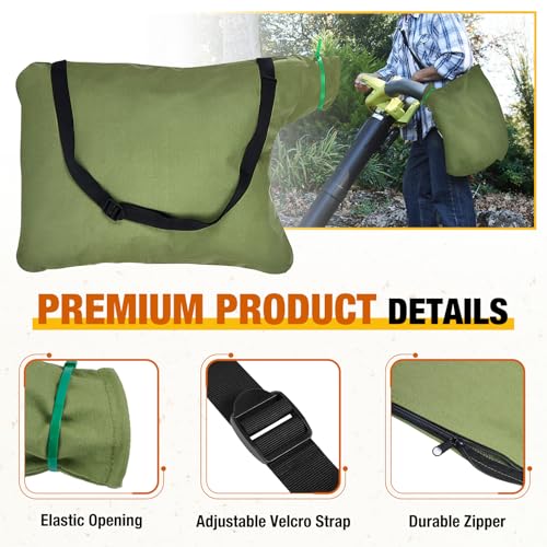 Zipcase Leaf Blower Vacuum Zippered Bottom Dump Bag
