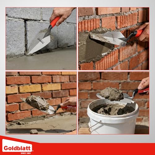 Goldblatt One-Piece Masonry Trowel Set 2PC, Pointing & Gauging, 6x2-3/4 - style: One-Piece Forged Masonry Trowel Set