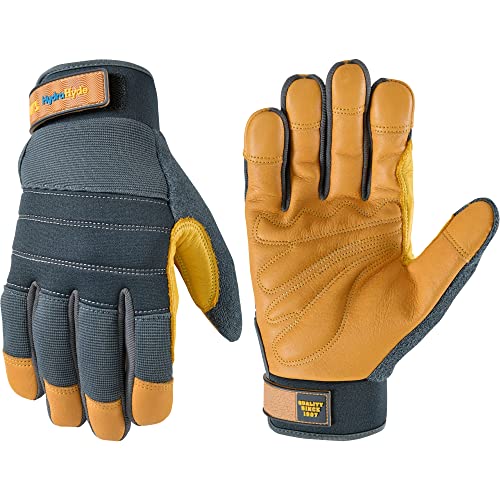 Wells Lamont Men's HydraHyde Reinforced Cowhide Leather Work Glove, XXLarge - size: XX-Large