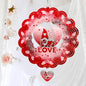 Gnome Wind Spinners Outdoor Hanging, 3D Heart Love Kinetic Art - color: Gnome