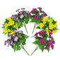 Qfglly 6 Bundles Artificial Morning Glories Silk UV Resistant12 Outdoor