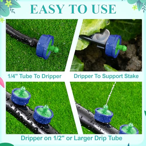 200Pcs 0.25 GPH Drippers Pressure Compensating Drip Emitters - color: 200 PCS 0.25GPH