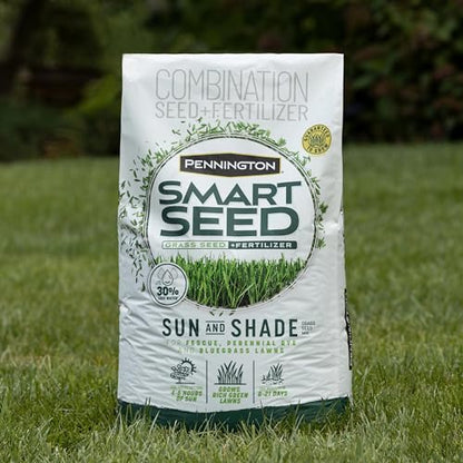 Pennington Smart Seed Sun and Shade Mix North Grass Seed, 20 lb - size: Sun & Shade North,20lb
