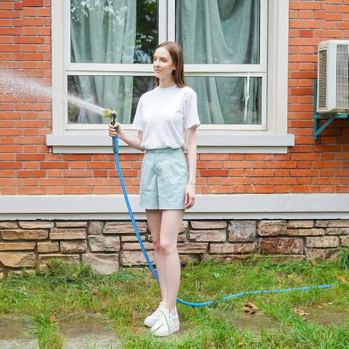 FEVONE Heavy Duty Garden Hose 80 ft, Hybrid Polymer Water Hose - size: 80' (feet)
