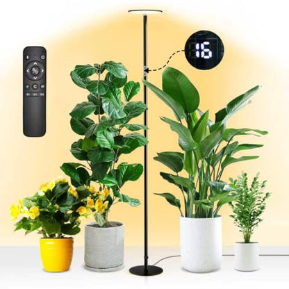 chiphy 69" Grow Lights, 40W Full Spectrum Plant Light for Indoor Plants - color: 2300-6500K, 4/8/12 Timer & 1-23H Timer, Remote