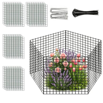 Garden Plant Protectors from Animals -12" x 14" Metal Plant Cages