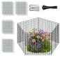 Garden Plant Protectors from Animals -12" x 14" Metal Plant Cages