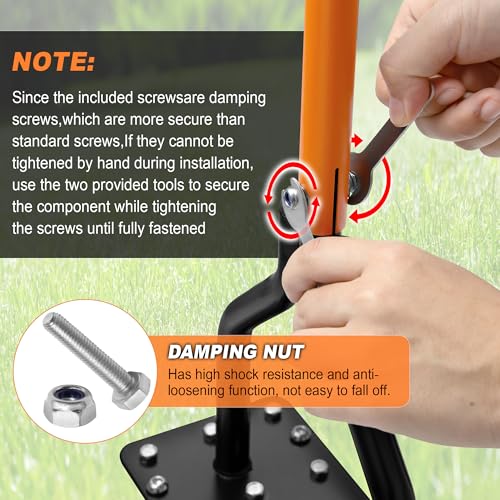 Lawn Aerator Tool, Manual Lawn Aerators with Padded T-Handle