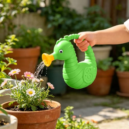 Small Watering Can - 1/4 Gallon -Green - color: Green
