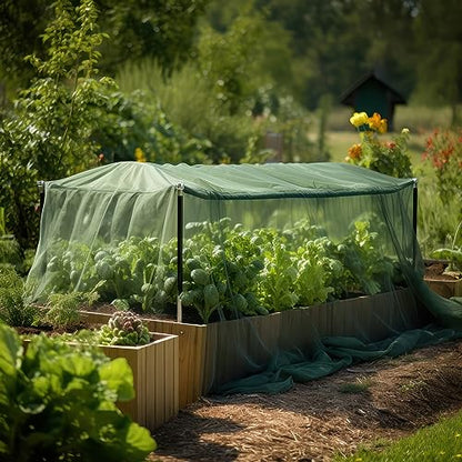 Green DIY Mosquito Net Fabric | 10x20 FT Netting | Insect Cover for Garden - color: Green, size: 10x20 FT