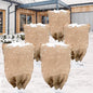 5-Pack Burlap Fabric Plant Bags - 32 X 40 Inch Winter Plant Cover Freeze Protection, Reusable Burlap Sacks Plant Frost Cloth for Outdoor Plants, Cold Weather Tree Wrap for Trees, Bushes & Garden - size: 32*40inch-5Pack