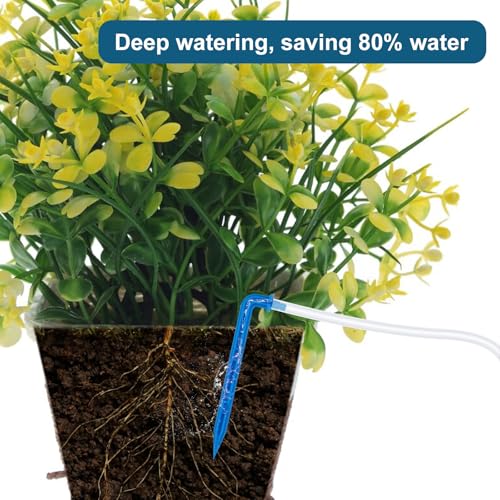 Automatic Plant Waterer Replacement Kit for 15 Potted Plants, Accessories Expansion Set for Auto Drip Irrigation Programmable Self Watering Timer Devices - size: Pack of 4