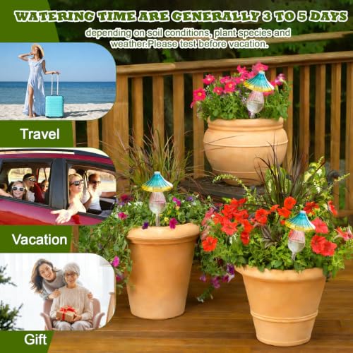 4Pcs Self Plant Watering Globes Glass Water Bulb for Outdoor Indoor Plants