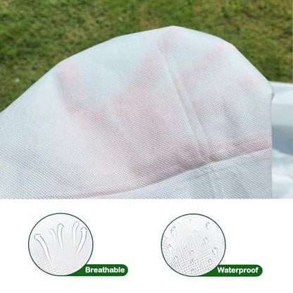 5-Pack Plant Cover Drawstring Tree Cover, Winter Freeze Plant Protection, Tree Jacket Frost Blanket for Outdoor Plants, 31.5" x 39.4" - size: 31"×40"