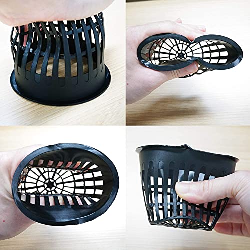 3 Inch Hydroponic Net Pots with Plant Labels 30-Pack - size: 3 inch 30 packs