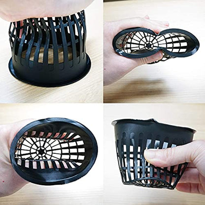 3 Inch Hydroponic Net Pots with Plant Labels 30-Pack - size: 3 inch 30 packs