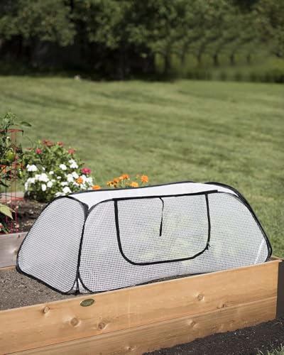 2 Pack Pop Up Garden Row Cover, 45x22x16 for Raised Beds - color: White-2
