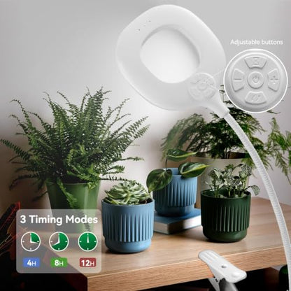 2 Packs Plant Lights for Indoor Growing, Clip on Grow Light - size: 2 Pack