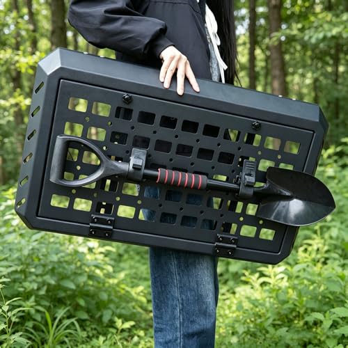 MusixiA 2Pcs Quick Release Rubber Clamp for MOLLE Panel-Shovel Holder for Truck Fits 1"~1.5" Diameter Tool Handles,MOLLE Accessories Adapter Mount - size: MOLLE Panel 2pc