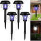 Qualirey 4 Bug Zapper, Plastic Black Exterior, Purple, White Light - color: Black Exterior, Purple, White Light