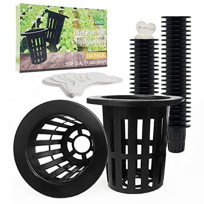 100 Pack 2 inch Net Pots Hydroponics Supplies Cups