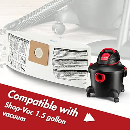 Shop-Vac 90667 1.5-Gallon All Around Collection Bag, 6 Pack - style: 1-1.5 Gallon