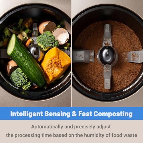 3.2L Electric Kitchen Composter, Smart Odorless, Auto-Cleaning, Low Noise - color: Gray