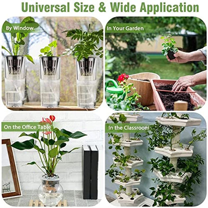 50PCS 1.75" Mesh Net Cup Pots Basket Hydroponics System Supplies Aquaponics Seed Growing Media Black - color: Black