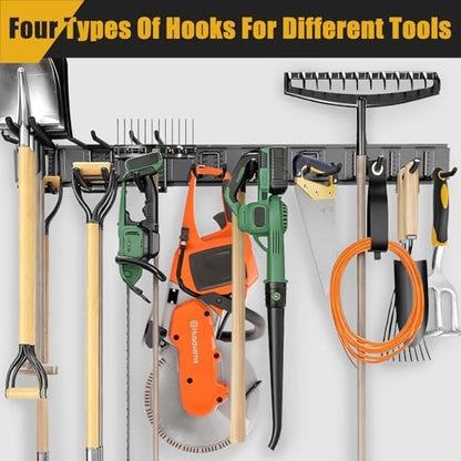KOFANI 48IN 700LB Heavy Duty Garage Tool Organizer Wall Mount Storage Rack