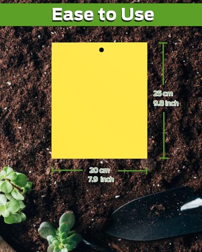 Gnat Sticky Traps for Plants -25 PCS + Kids Gardening Gloves - color: Color D-25PCS