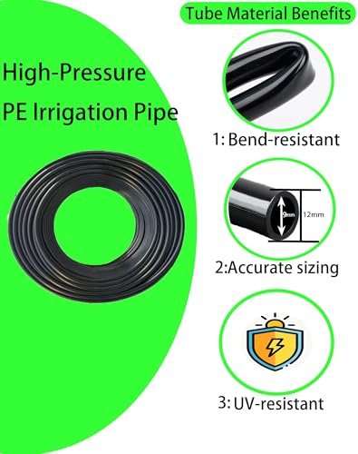 360° Adjustable Drip Irrigation System – Garden Watering Sprinkler System - size: 100 FT