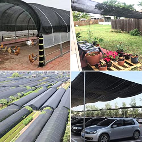 Shade Cloth 90% Sunblock Net for Garden Patio, for, Shade Sails -for Plants Greenhouse Outdoor Pergola Lawn Swimming Sun Shade Cloths for Kennel Chicken Coop Easier to Hang Shade Net Cover - size: 3'x16'