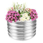 TBMLC 17" Tall Elevated Round Metal Raised Garden Bed Silver,2 FT Diameter - color: Silver, size: 2FT Diameter