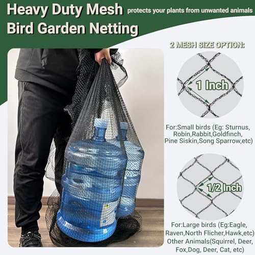 50x50ft Bird Netting for Chicken Coop, 1" Mesh Chicken Netting Cover - size: 50x50FT-1"