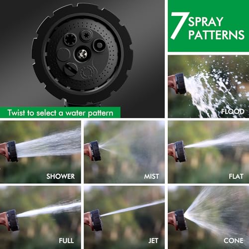 RESTMO Heavy Duty Hose Nozzle, Metal Garden Water Hose Sprayer - color: Oil Rubbed Bronze