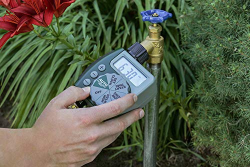 Orbit 61014 Automatic Garden Box Irrigation System - Complete 64 Sq Ft Coverage Kit with Digital Hose Timer & Quick-Connects - style: Traditional Timer