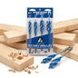 SOMADA Auger Drill Bit Set for Wood, 4-Piece, Hex Shank Quick Change - size: 4 PCS SET